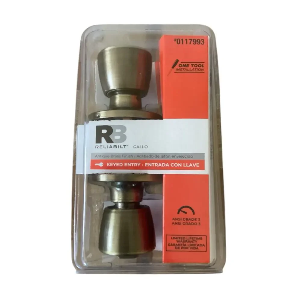 Reliabilt Keyed Entry Brass Doorknob